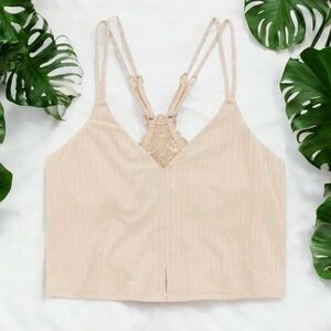 Aerie NWT Ribbed Cami/Bralette Medium